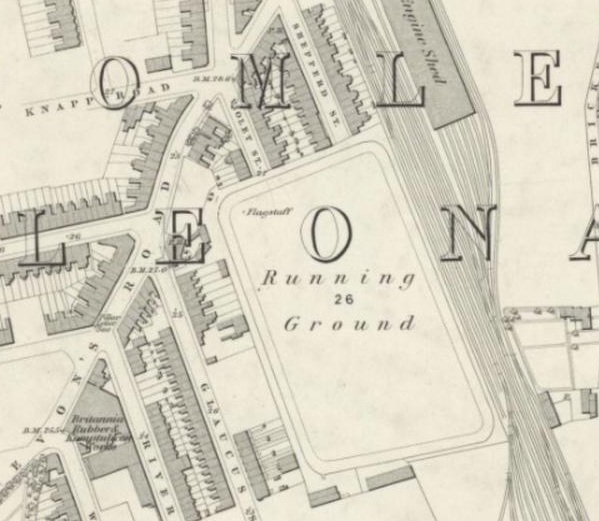 London - Bow Grounds : Map credit National Library of Scotland